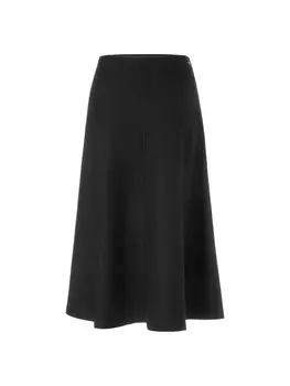 Шерстяная юбка Marc Cain, черный