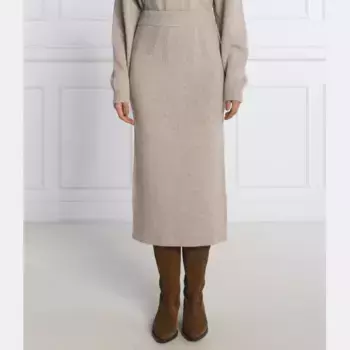 Шерстяная юбка мейси Ba&Sh, бежевый
