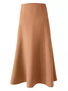 Шерстяная юбка миди Carolina Herrera, нейтральный