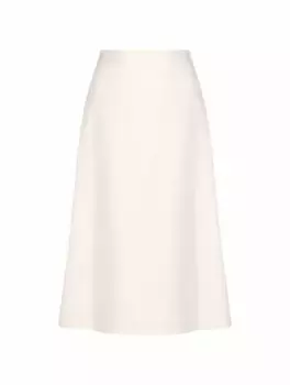 Шерстяная юбка миди Lorena Antoniazzi, белый