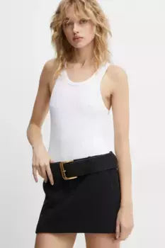 Шерстяная юбка Miss Sixty, черный