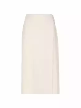 Шерстяная юбка на запах Jil Sander, бежевый