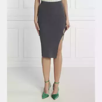 Шерстяная юбка Pinko, черный