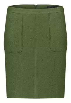 Шерстяная юбка прямого кроя Betty Barclay, зеленый