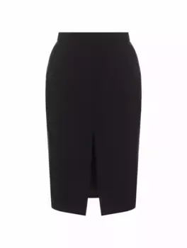 Шерстяная юбка в полоску Saint Laurent, тёмно-синий