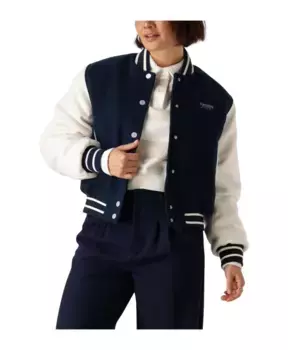 Шерстяная университетская куртка Tommy Jeans, синий