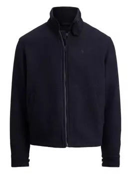 Шерстяная ветровка на молнии от Polo Ralph Lauren, синий