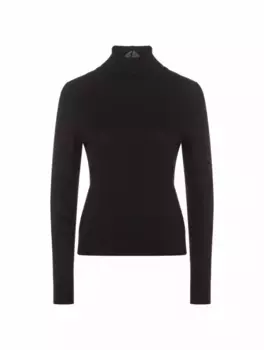 Шерстяная водолазка BOSS, черный