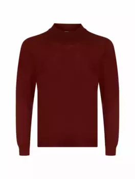 Шерстяная водолазка Fedeli, бордовый