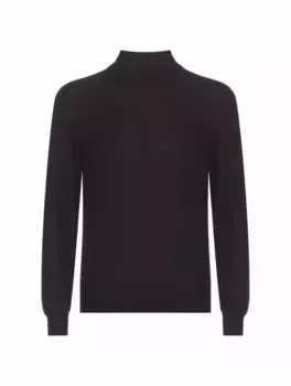 Шерстяная водолазка Fedeli, черный