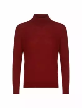 Шерстяная водолазка Kiton, бордовый