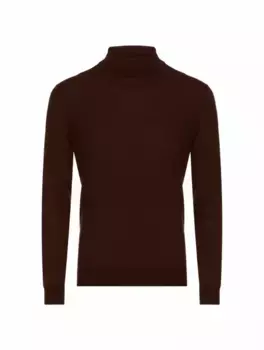 Шерстяная водолазка Kiton, коричневый