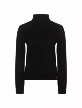 Шерстяная водолазка с логотипом Anine Bing, черный