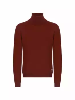Шерстяная водолазка с логотипом Gucci, бордовый