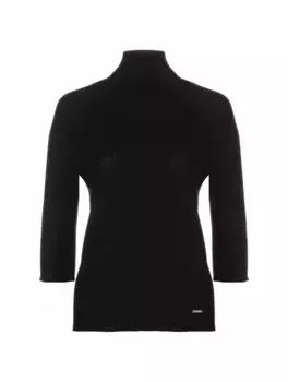 Шерстяная водолазка с логотипом Kiton, черный