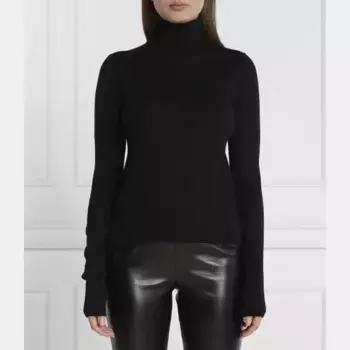 Шерстяная водолазка стандартного кроя Patrizia Pepe, черный