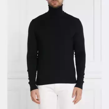 Шерстяная водолазка стандартного кроя Paul&Shark, черный