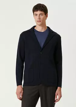 Шерстяная вязаная куртка Maurizio Baldassari, синий