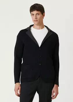 Шерстяная вязаная куртка Maurizio Baldassari, синий