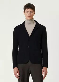 Шерстяная вязаная куртка Maurizio Baldassari, синий