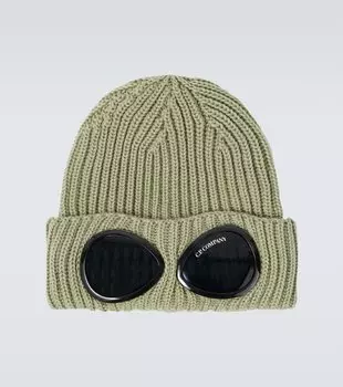 Шерстяная вязаная шапка с рубчиком Goggle C.P. Company, Tea