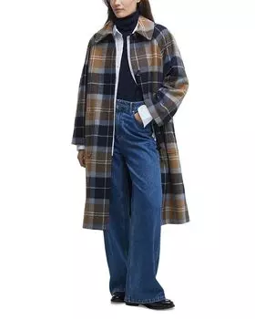 Шерстяное автомобильное пальто Kira Barbour, коричневый/бежевый