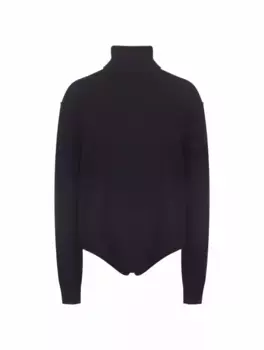 Шерстяное боди Maison Margiela, тёмно-синий