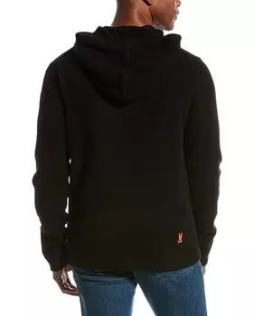 Шерстяное худи Psycho Bunny Rossmoor, черный