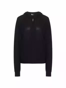 Шерстяное худи с логотипом The Kooples, черный