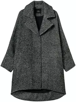 Шерстяное короткое пальто TWINSET, белый