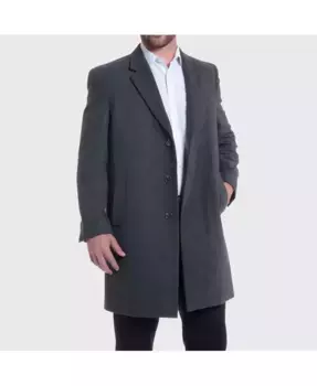 Шерстяное мужское пальто-реглан 37" Walker Overcoat Alpine Swiss, серый