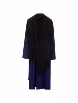 Шерстяное однобортное пальто Y’s, мультиколор