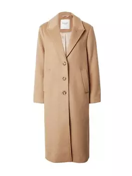 Шерстяное пальто Abercrombie & Fitch Between-Seasons Coat, цвет cappuccino