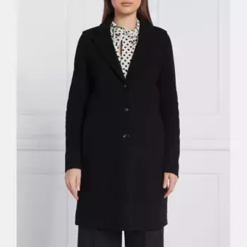 Шерстяное пальто Аляска Marella, черный