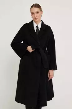 Шерстяное пальто Answear Lab, черный