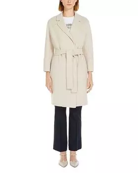 Шерстяное пальто Арона Max Mara, коричневый/бежевый