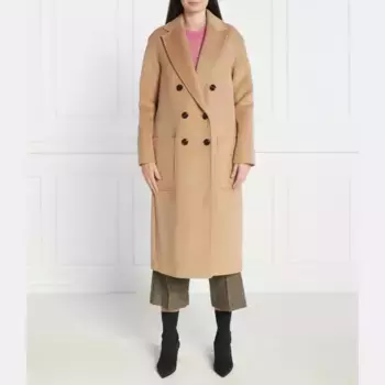 Шерстяное пальто-беглец 1 Max&Co., коричневый