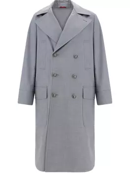 Шерстяное пальто Brunello Cucinelli, серый