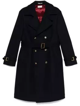 Шерстяное пальто Brunello Cucinelli, синий