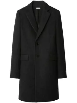 Шерстяное пальто Burberry, сшитое на заказ, черный