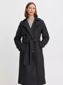 Шерстяное пальто bycilia B.Young, черный