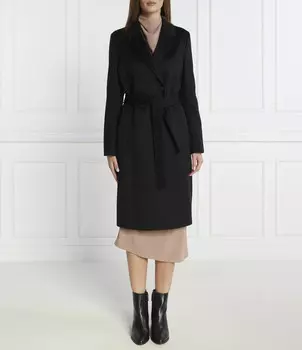Шерстяное пальто Calvin Klein, черный