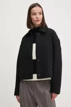 Шерстяное пальто Calvin Klein Jeans, черный