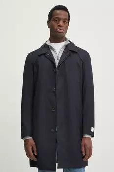 Шерстяное пальто Calvin Klein, темно-синий