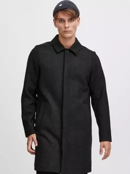 Шерстяное пальто cfoliver Casual Friday, серый