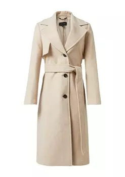 Шерстяное пальто COMMA Winter Coat, экрю