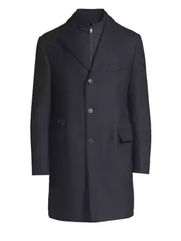 Шерстяное пальто Corneliani, синий