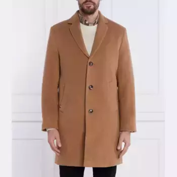 Шерстяное пальто dc из смеси шерсти Tommy Hilfiger, коричневый