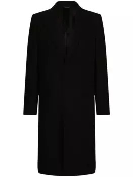 Шерстяное пальто DOLCE & GABBANA, черный