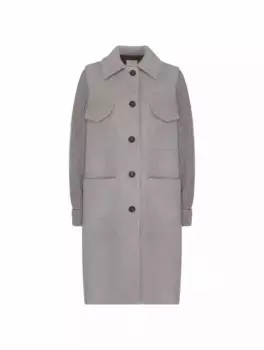 Шерстяное пальто Eleventy, серый